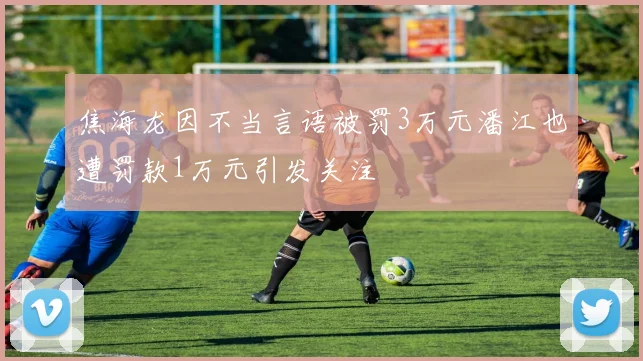 焦海龙因不当言语被罚3万元潘江也遭罚款1万元引发关注